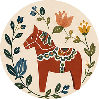 Icon of a small red horse.